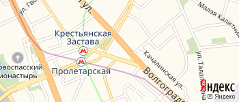 площадь Крестьянская Застава на Яндекс карте