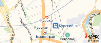 площадь Курского Вокзала на Яндекс карте
