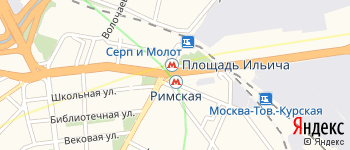 площадь Рогожская Застава на Яндекс карте