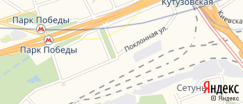 Поклонная улица на Яндекс карте