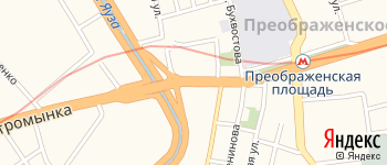 Преображенская улица на Яндекс карте