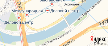 Пресненская набережная на Яндекс карте