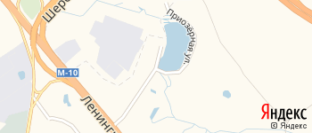 Приозёрная улица на Яндекс карте