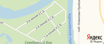 проезд Хорошёвского Серебряного Бора Центральный на Яндекс карте