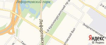 проезд Краснокурсантский 1-й на Яндекс карте