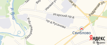 проезд Русанова на Яндекс карте