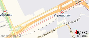 проезд Угрешский 1-й на Яндекс карте