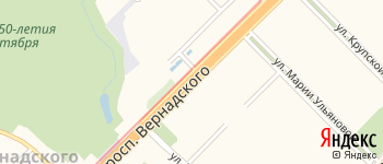 проспект Вернадского на Яндекс карте
