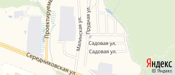 Прудная улица на Яндекс карте