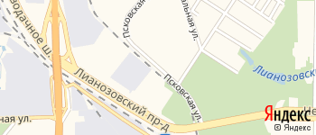 Псковская улица на Яндекс карте