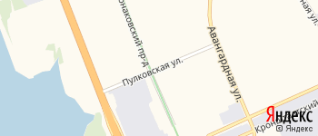 Пулковская улица на Яндекс карте