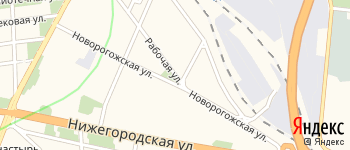 Рабочая улица на Яндекс карте