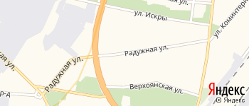 Радужная улица на Яндекс карте
