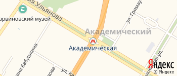 район Академический на Яндекс карте