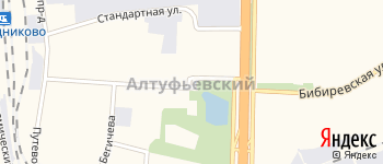 район Алтуфьевский на Яндекс карте