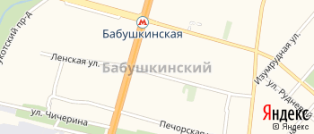 район Бабушкинский на Яндекс карте