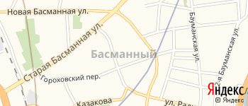 район Басманный на Яндекс карте