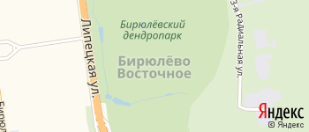 район Бирюлёво Восточное на Яндекс карте
