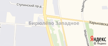 район Бирюлёво Западное на Яндекс карте