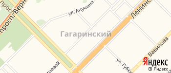 район Гагаринский на Яндекс карте