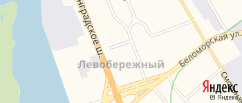 район Левобережный на Яндекс карте