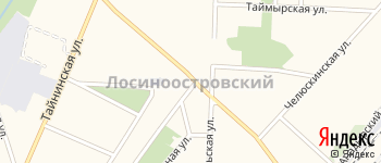 район Лосиноостровский на Яндекс карте