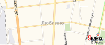 район Люблино на Яндекс карте
