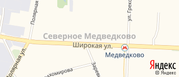 район Медведково Северное на Яндекс карте
