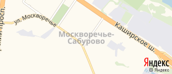 район Москворечье-Сабурово на Яндекс карте