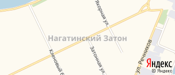 район Нагатинский затон на Яндекс карте