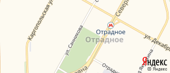 район Отрадное на Яндекс карте