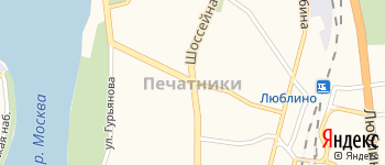 район Печатники на Яндекс карте
