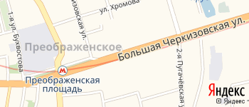 район Преображенское на Яндекс карте