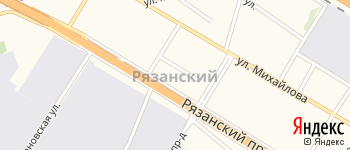 район Рязанский на Яндекс карте