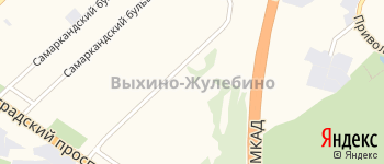 район Выхино-Жулебино на Яндекс карте