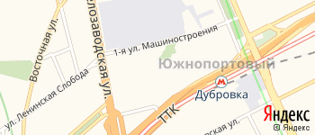 район Южнопортовый на Яндекс карте