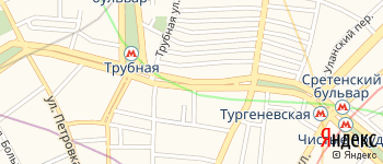 Рождественский бульвар на Яндекс карте