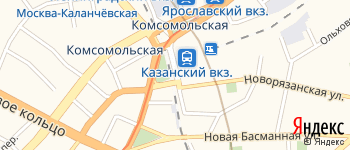 Рязанский проезд на Яндекс карте