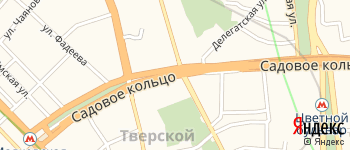 Садовая-Каретная улица на Яндекс карте