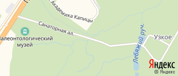 Санаторная аллея на Яндекс карте