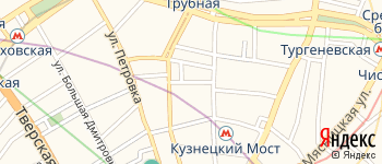 Сандуновский переулок на Яндекс карте
