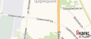 Севанская улица на Яндекс карте