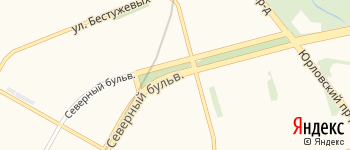 Северный бульвар на Яндекс карте