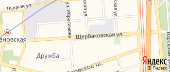 Щербаковская улица на Яндекс карте