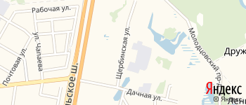 Щербинская улица на Яндекс карте