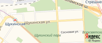 Щукинская улица на Яндекс карте