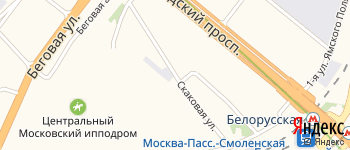 Скаковая улица на Яндекс карте