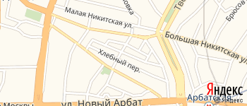 Скатертный переулок на Яндекс карте