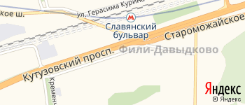Славянский бульвар на Яндекс карте