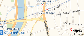 Смоленская-Сенная площадь на Яндекс карте